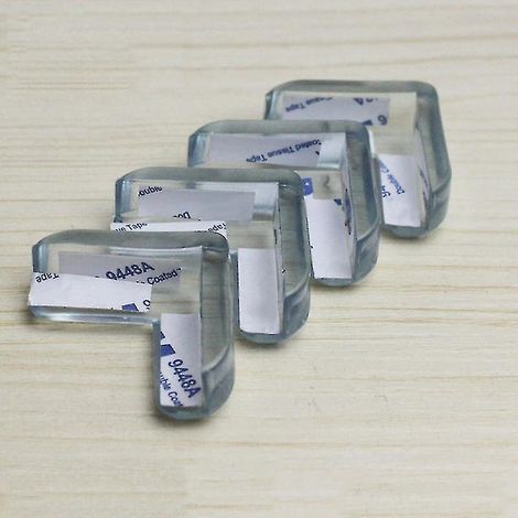 Lot de 4 protections d'angle pour la protection des bords et la sécurité des enfants, pour bureau ou table. (1/4)