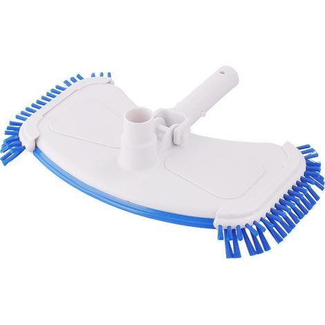 Weighted, butterfly-shaped pool vacuum head, pool vacuum brush head, top-mounted cleaning tool--DTEKGAZ