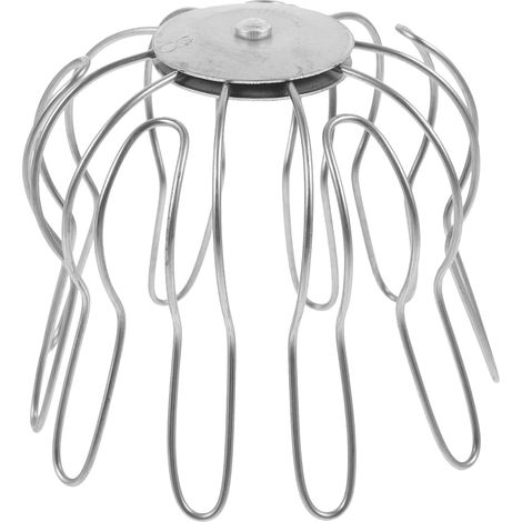 Grille De Protection Pour Gouttière En Acier Inoxydable Filtre De De Gouttière Anti-Obstruction Protège-Feuilles Pour Drainage De Toiture Extérieur 3.54X3.54X3.35In (1/5)