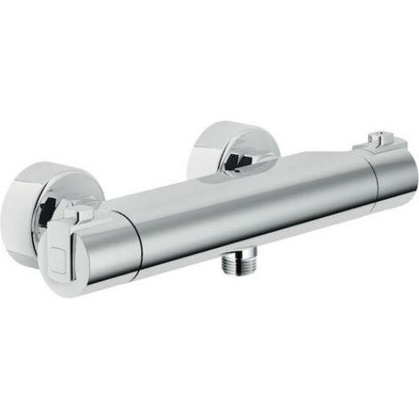 Miscelatore termostatico vasca e doccia esterno 280x150 mm in ottone cromato - Nobili Tyko