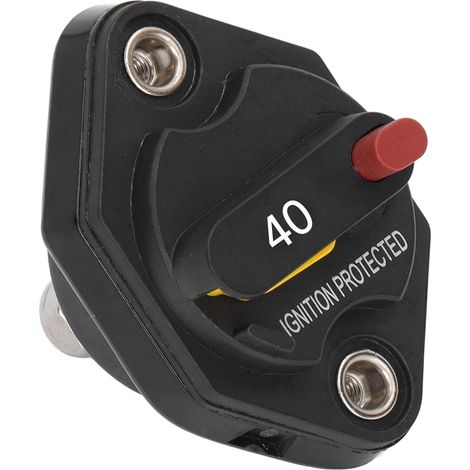 Disjoncteur fusible 40A étanche protection surintensité avec bouton réarmement manuel 32V pour camping-car VR (1/5)