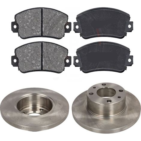 KIT FRENI ANTERIORI compatibile con FIAT PANDA (141) - DISCHI + PASTIGLIE OEM: FDB351B, FDB351 / 15020 /SOSTITUZIONE DIRETTA/BASSA POLVERE/SILENZIOSO