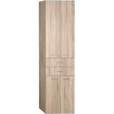 ZOJA/KERAMIA FRESH Meuble de rangement haut 50x184x29cm, chêne platiné (1/5)
