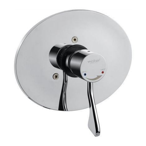 Mitigeur de douche thermostatique encastré avec boîte de protection et système anti-reflux série 900 Idral M90H4-01000 Chromé - Laiton (1/2)
