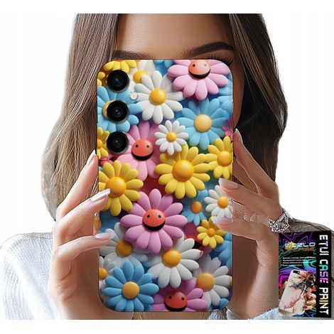 Custodia per Samsung Galaxy A15 4G - motivo floreale colorato con margherite (1/5)