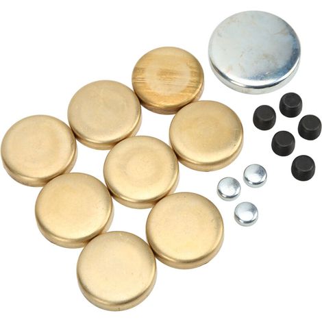 Brass Antifreeze Extension Plug Kit for Sealed Power 381-8007, Replacement for Small Block 283ci, 305ci, 327ci, 350ci (1/5)