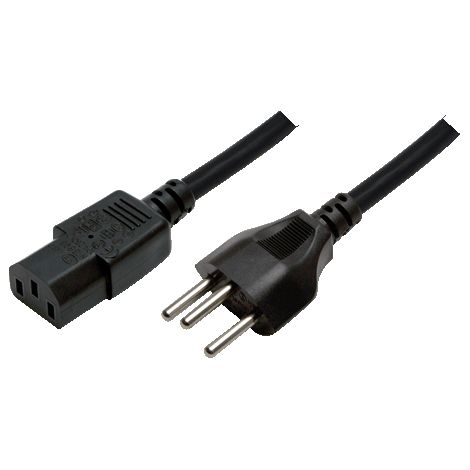 LogiLink Swiss-IEC - C13, 1.8m Negro 1,8 m C13 acoplador