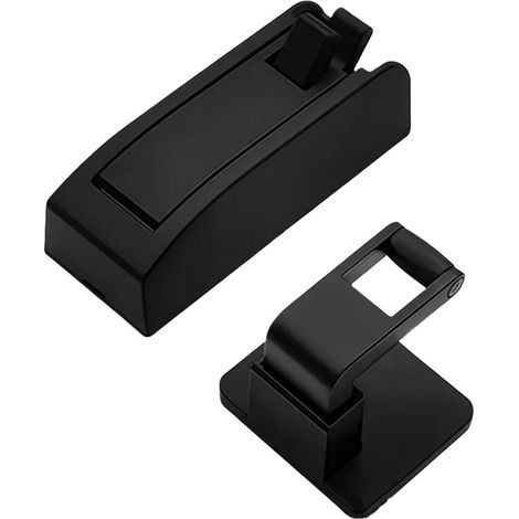 Barrera de entrada de aluminio de alta resistencia, no requiere fijaciones - Negra