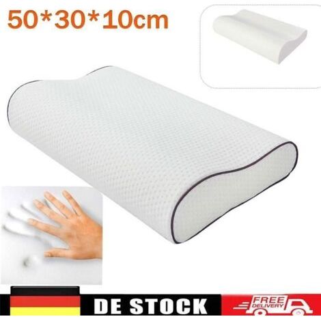 Nackenstützkissen - OKUMGGYJ - 50x30 cm - Memory-Schaum - Gel-Schaum - Ergonomisch (1/5)