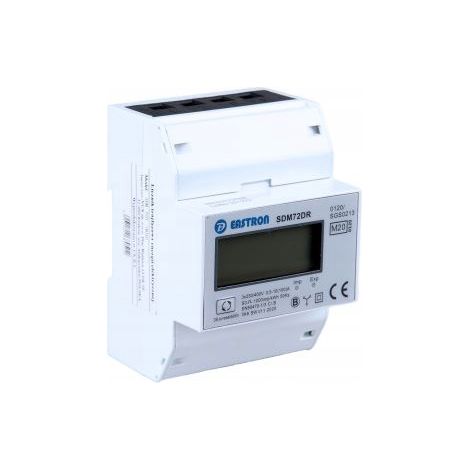 Dreiphasiger Energiezähler SDM72 DR - LCD - MID- - präzise Messung - IP51 Schutz