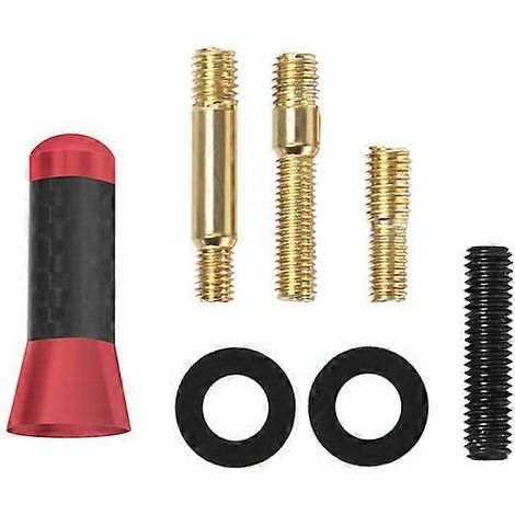 Antenne courte universelle en fibre de carbone de 3,5 cm pour voiture, noire, pour toit, radio, mini antenne FM, compatible Mini Cooper et autres automobiles. (1/5)