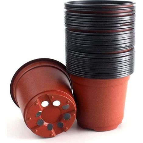 Pots De Pépinière, 50pcs Pots De Pépinière Pots De Fleurs Pot De Fleurs Conteneur De Plantes 8 Cm Pour La Fleur De Départ De Semences (Plastique)-Ensoleillé (1/5)