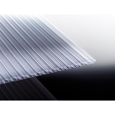PC-Stegfünffachplatte Fachwerk 980 x 4000 mm, glasklar, 16 mm