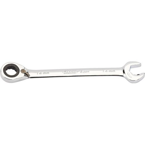Expert 14mm Draper Expert Hi-Torq® Metric Reversible Double Ratcheting Combination Spanner (1/5)
