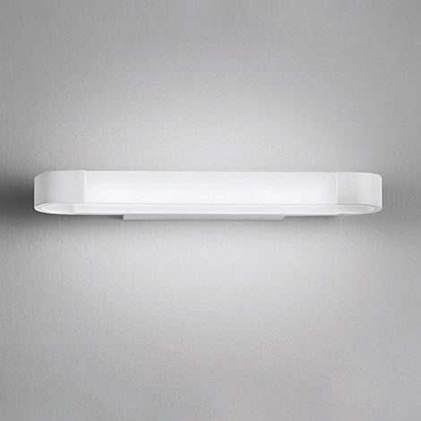 Applique Gap 12W Led 1260Lm 4000K Structure En Aluminium Blanc Mat Diffuseur Acrylique Ip44 - Design Moderne - Gea Luce (1/5)