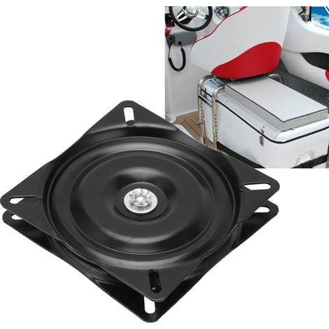 Base pivotante 360° en acier inoxydable 6 pouces, revêtement EDC pour tabouret de bar, montage bateau et marine.