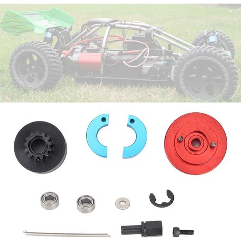 1 Kit Embrayage Variateur 13T avec Ressorts Volant Moteur pour Moteur Nitro RC 1/10 (Rouge) (1/4)