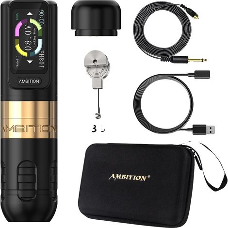 Tattoo Maschine Pen, Touchscreen, bürstenloser Motor, Gold4.0-3.5mm (1/2)