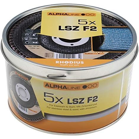 Disco flap Rhodius lsz f2 box zirconio 13300 rpm