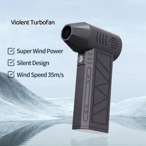 Mini Souffleur D'Air avec Buse Supplémentaire 130 000 /Min Turbo Jet Ventilateur Vitesse Du Vent 39,5 M/S Souffleur Électrique (1/4)