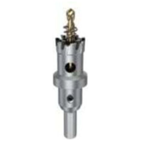 Scie cloche en métal de 22 mm, coupe-trou TCT avec forets pilotes, foret en carbure cémenté robuste pour fer, acier inoxydable, plastique, cuivre