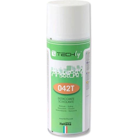 Techly Spray Silicone Lubrificante Distaccante Scivolante 400ml
