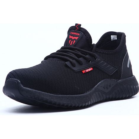 Sicherheitsschuhe für Damen und Herren, leichte, atmungsaktive Arbeitsschuhe mit Stahlkappe und Schutzschuhwerk, Sicherheits-Sneaker - 45 EU