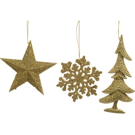 COLGANTE NAVIDAD ESTRELLA/COPO/ARBOL (1/4)