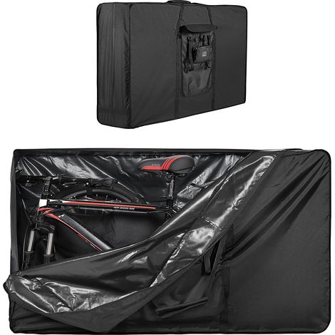 Sac de Transport Vélo Pliable pour 26-29 Pouces, 900D Imperméable Grand Housse de Vélo Pliant, Sac Voyage pour Cyclisme, Train et Avion (1/5)