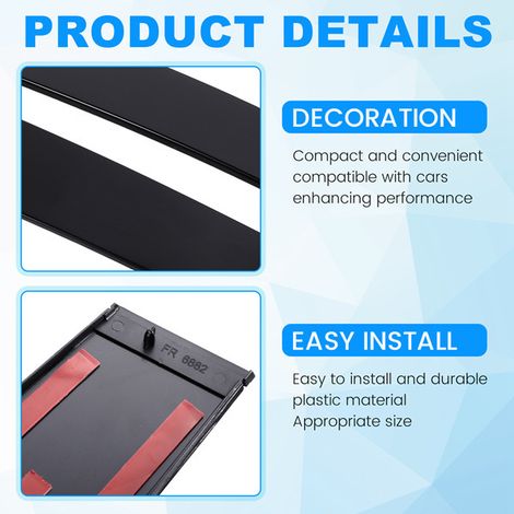 A pair of decorative stickers 57010444AN and 57010445AN for the B-pillar and front door windows of the Jeep Grand Cherokee. (1/5)