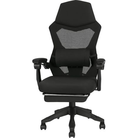 Silla Escritorio GravityGiratorio 360ºReposapiesNegro (1/4)