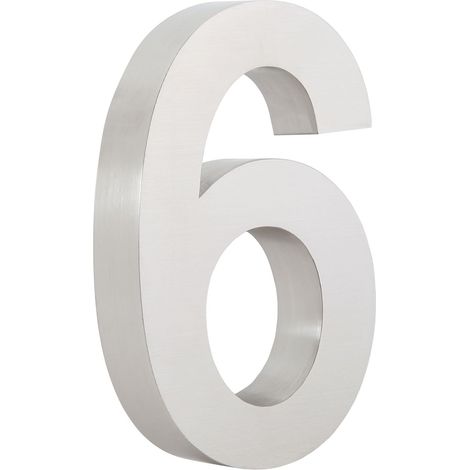Zelsius numero civico in acciaio inox 6