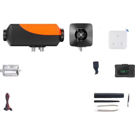 Chauffage à air diesel, télécommande, grand réservoir de carburant, 2KW (1/2)