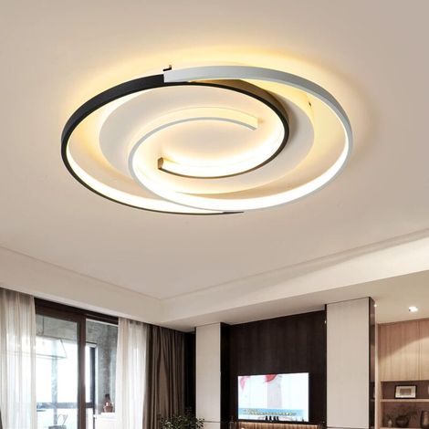 Moderne, runde, dimmbare LED-Deckenleuchte, 46 W, 42 cm, für Wohnzimmer, Schlafzimmer und Küche