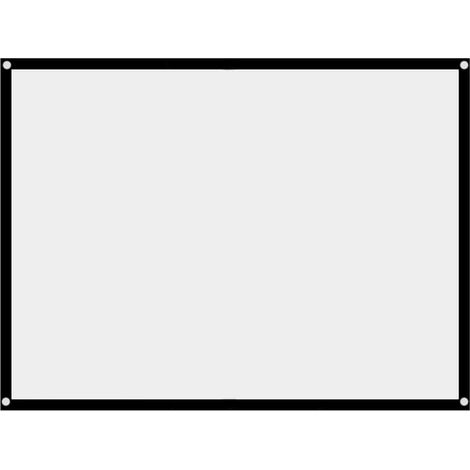 1 écran de projection blanc pliable et portable, sans plis, format 4:3 (60 pouces) (1/5)