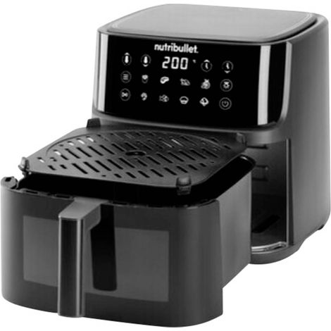 NutriBullet CrispLite Vision Unique 8 L Autonome 2000 W Friteuse d’air chaud Noir (1/4)