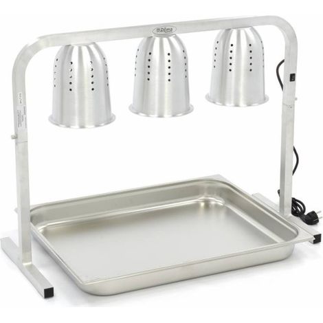 Lampe de chauffage - 3 lampes - inclut 3 lampes et 1 conteneur GN 1/2 x 1 - Maxima (1/5)