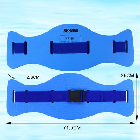 Ceinture De Flottaison Pour Aquagym - EVA Et Nylon - Réglable En Longueur - Pour Adultes - 71,5 X 26 Cm - 300 G