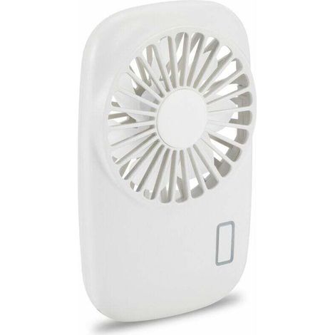 UlisemVentilateur de poche Mini ventilateur Puissant petit ventilateur portable Vitesse réglable USB Rechargeable Refroidissement Blanc (1/4)