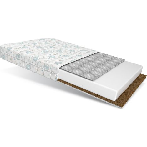 Matratze 60x120 Kaltschaum MIKI Dumbo H2 H3 9 cm Babymatratze Schaum Kokos Buchweizen (1/5)