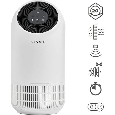 Kiano Fillo Luftreiniger mit Vorfilter, Kohlefilter und HEPA 13 Smart (1/5)