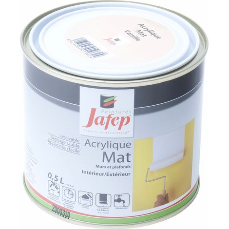Peinture acrylique mat vanille Jafep 0,5L (1/5)
