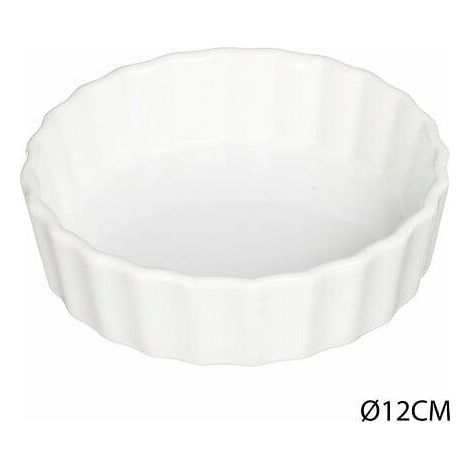 Molde para tartaletas de cerámica 12,5 cm BLANCO (1/2)