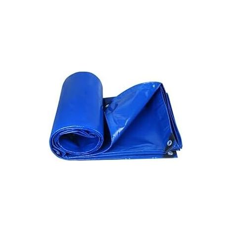 Bâche Étanche Extérieure PVC 440 g/m² avec Œillets Bleu 2 x 5 m Résistante et Durable -ULISEM (1/5)