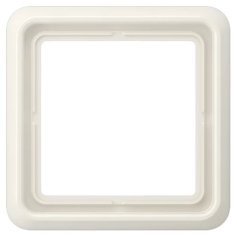 Jung Cadre 1gang, CD 500, IP 44, Thermoplast, blanc, montage vertical et horizontal CD 581 WU W