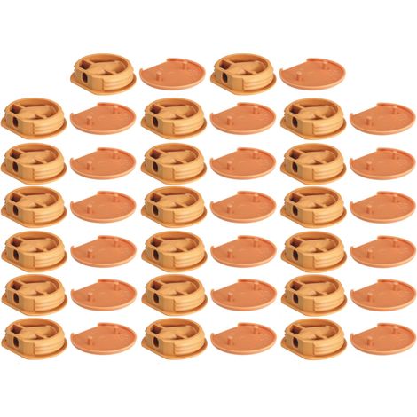 20x Ferrure d'assemblage beige avec cache en plastique idéal caravane bateaux vans camping-cars camions aménagés Connecteur Fixation Meuble Cuisine, capuchon beige RAL 1011 (1/4)