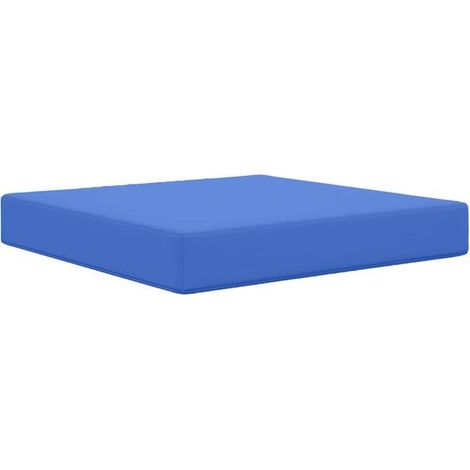 Coussin bleu roi pour canapé d'extérieur, 60 x 60 x 8 cm