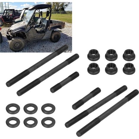Kit de Goujons et Écrous de Culasse Renforcés en Acier pour Yamaha Rhino 660 / Raptor 660