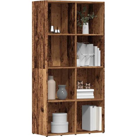 vidaXL Estantería madera de ingeniería envejecida 66x30x130 cm (1/5)