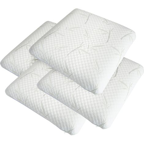 OLYMPE LITERIE Lot de 4 oreillers 60x60 cm SERENITE Mousse avec Mémoire de forme (1/5)